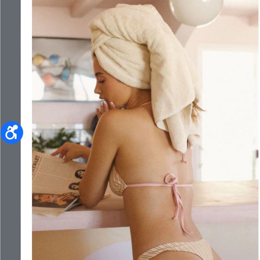 Striped thong never worn